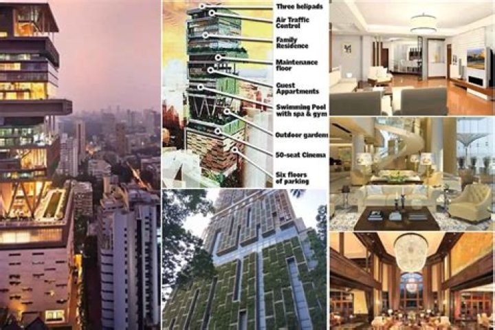 12 Stunning Facts About Mukesh Ambani's Billion Dollar Mumbai Mansion "Antilia"