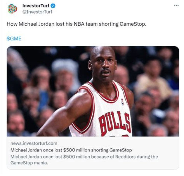 Did GameStop Cost Michael Jordan $500 Million?