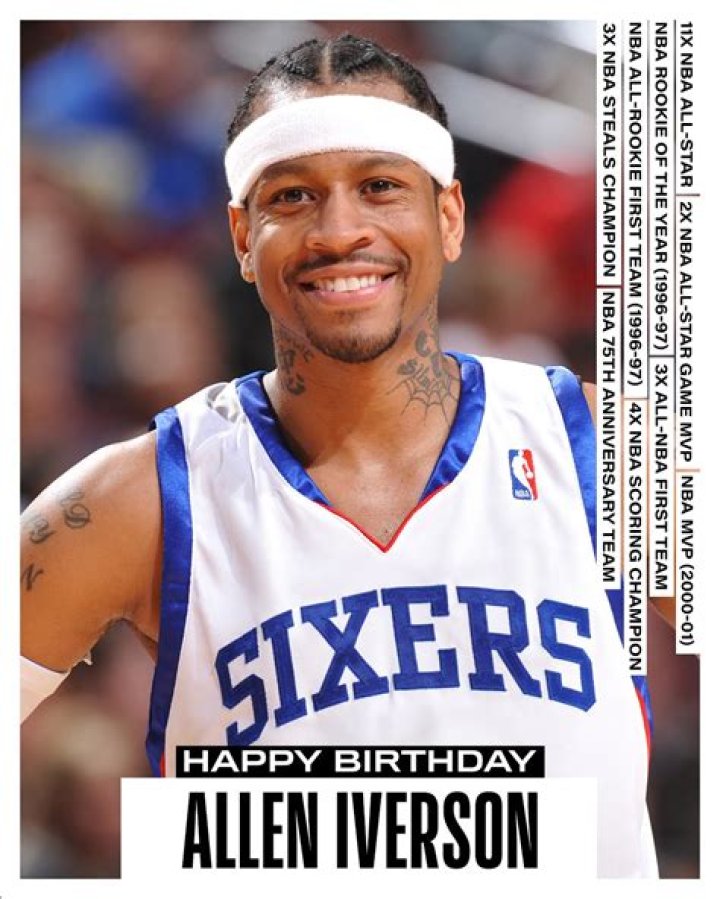 Happy 47th Birthday Allen Iverson! Just 8 More Years Til You Inherit That $32 Million Reebok Trust Fund