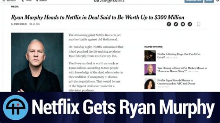 Ryan Murphy Signs Five-Year, $300M Development Deal With Netflix